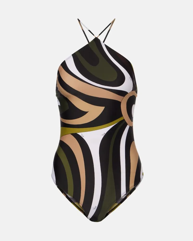 Emilio Pucci Badeanzug Marmo Multicolor