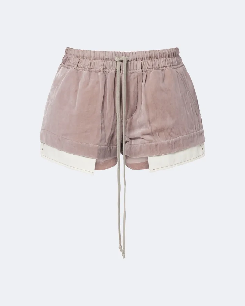 Rick Owens Shorts Fog aus Samt Violett