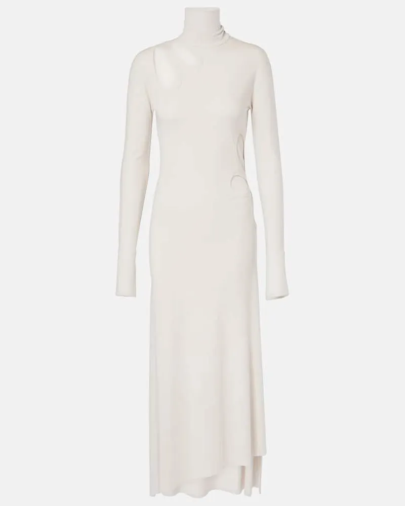 Victoria Beckham Midikleid aus Jersey Weiß