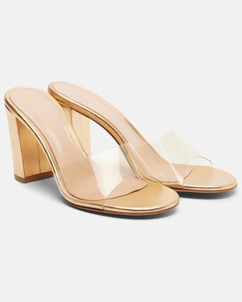 Gianvito Rossi Pantoletten 85 Gold