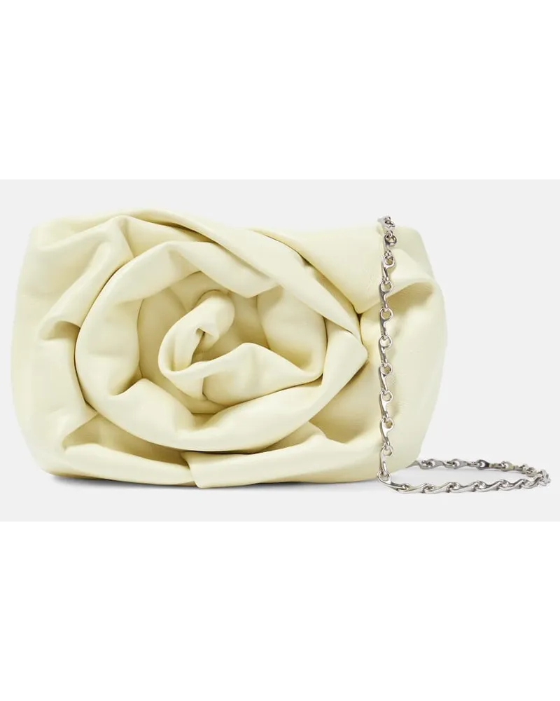 Burberry Clutch Rose aus Leder Gelb