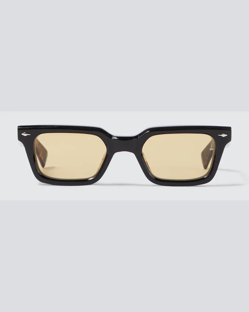 Jacques Marie Mage Eckige Sonnenbrille Casablanca Braun