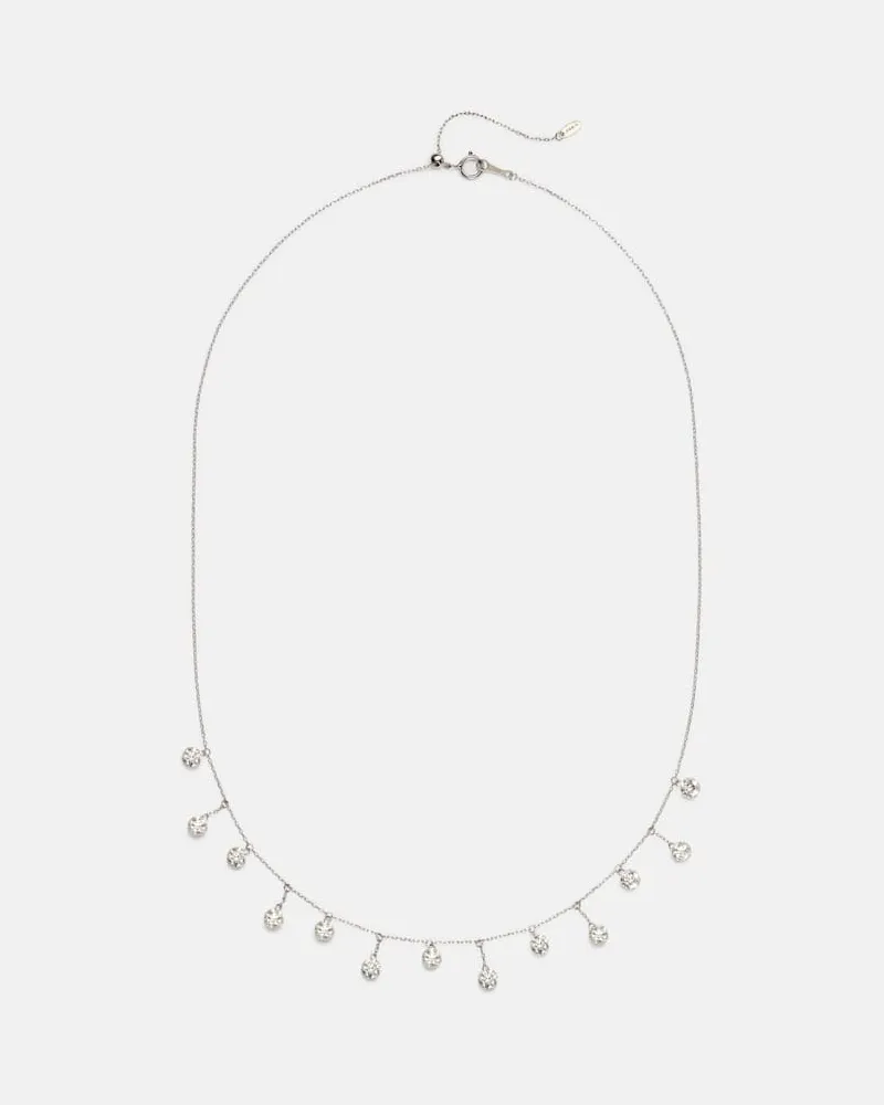 PERSEE Persée Halskette Danaé aus 18kt Weißgold mit Diamanten Metallic