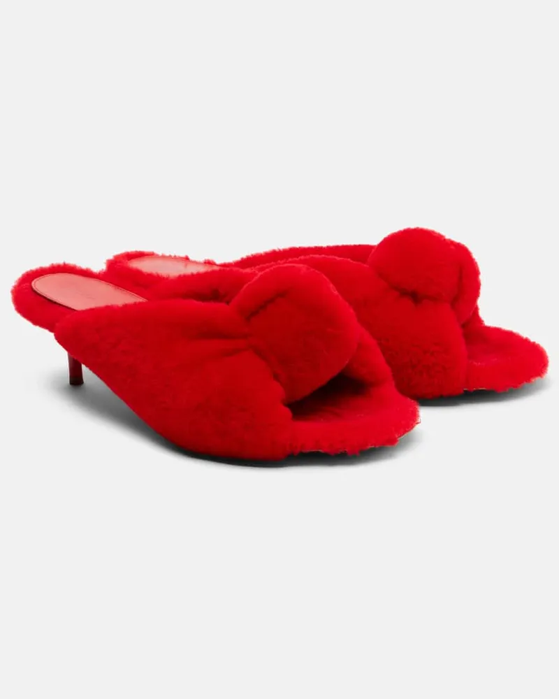Bottega Veneta Pantoletten Cherry Rot