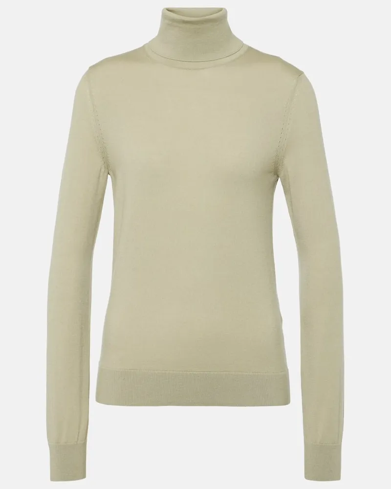Loro Piana Rollkragenpullover aus Kaschmir Grün