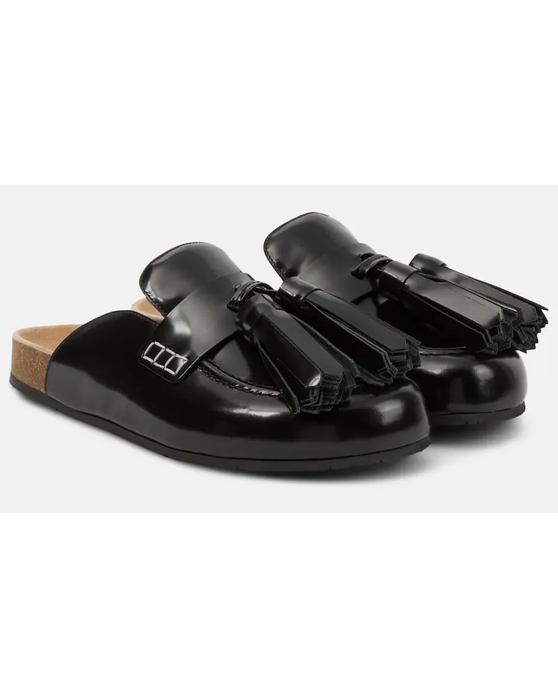 J.W.Anderson Slippers aus Leder Schwarz