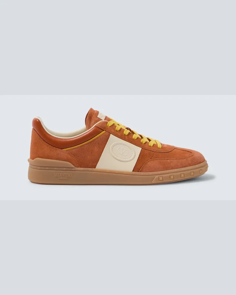 Valentino Garavani Sneakers Upvillage aus Veloursleder Orange