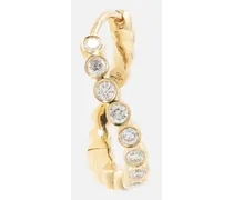 Einzelner Ohrring Courant aus 18kt Gelbgold mit Diamanten