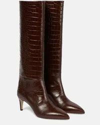 Paris Texas Stiefel aus Leder Braun