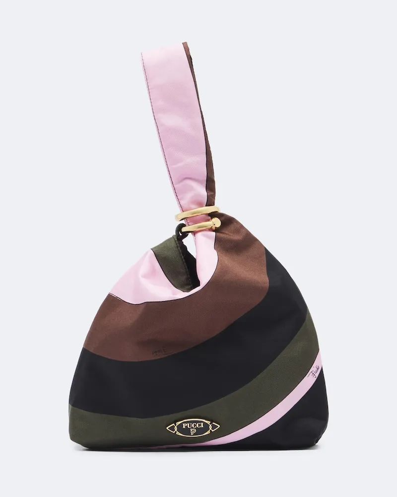 Emilio Pucci Henkeltasche Emilio Iride aus Twill Multicolor