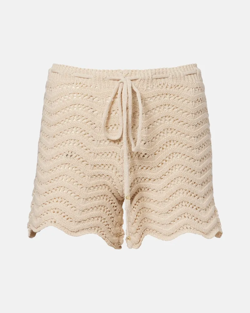 BANANHOT Shorts Kim aus einem Baumwollgemisch Beige