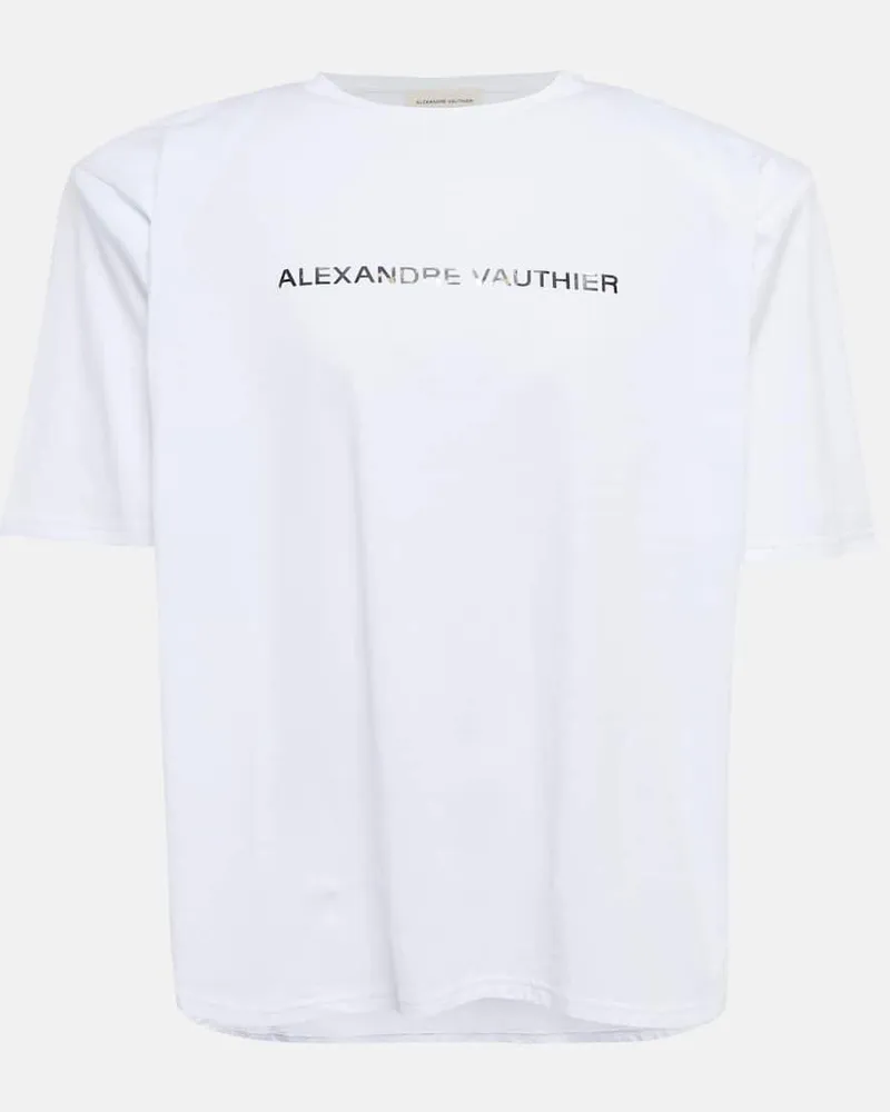 Alexandre Vauthier T-Shirt aus Baumwolle Schwarz