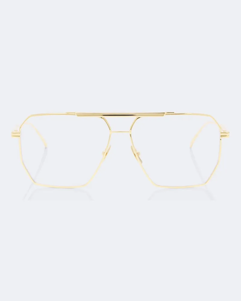 Bottega Veneta Pilotenbrille Classic Gold