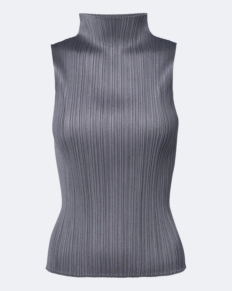 Issey Miyake Top Basics Grau