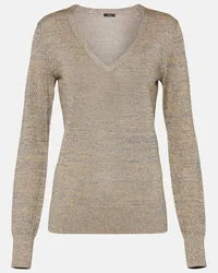 Joseph Pullover aus Lurex Beige