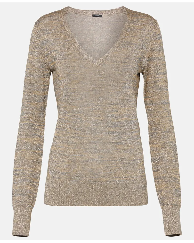 Joseph Pullover aus Lurex Beige