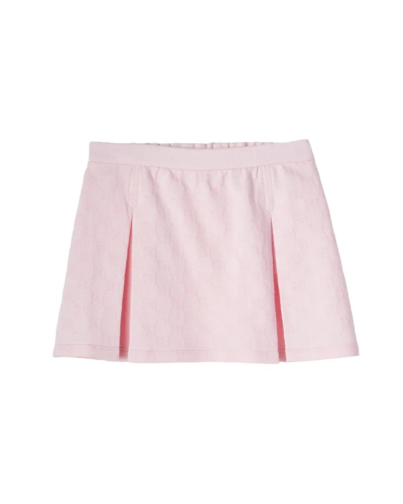 Gucci Rock GG aus Baumwoll-Piqué Rosa