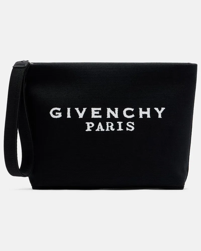 Givenchy Etui aus Canvas Schwarz