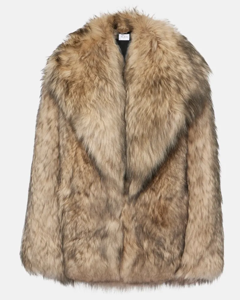 Alaïa Alaïa Jacke aus Shearling Braun