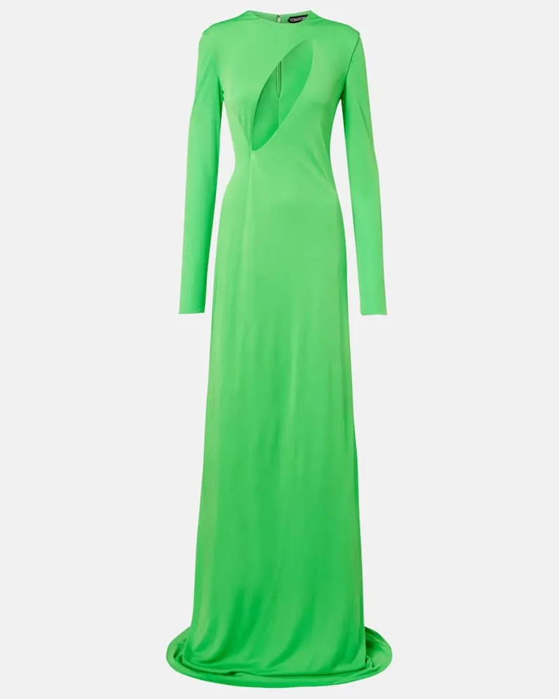 Tom Ford Robe aus Jersey Grün