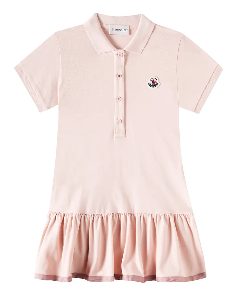 Moncler Kleid aus einem Baumwollgemisch Pink