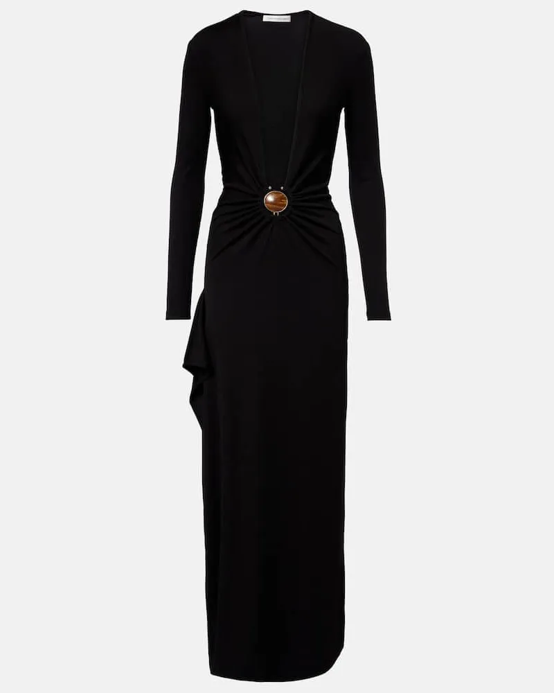 Christopher Esber Maxikleid aus Jersey Schwarz