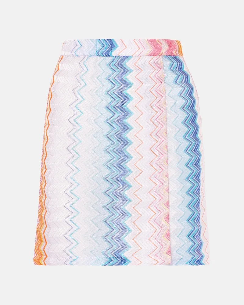 Missoni Minirock aus Häkelstrick Multicolor