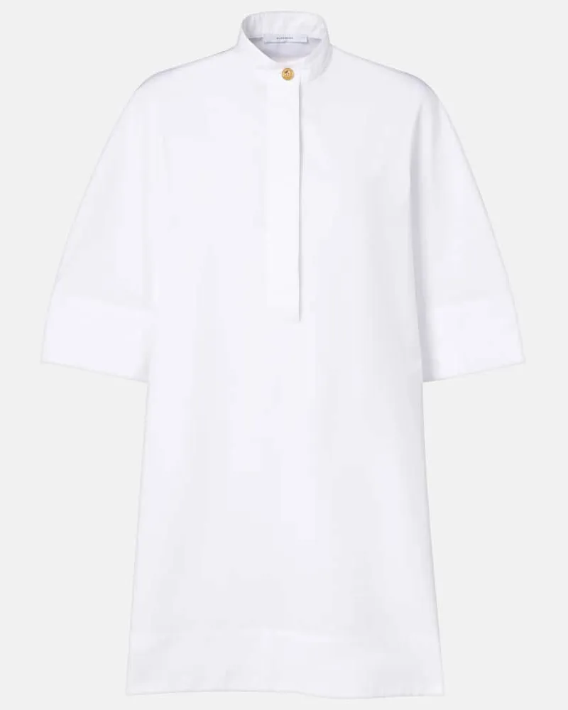 Givenchy Hemdblusenkleid aus Baumwollpopeline Weiß