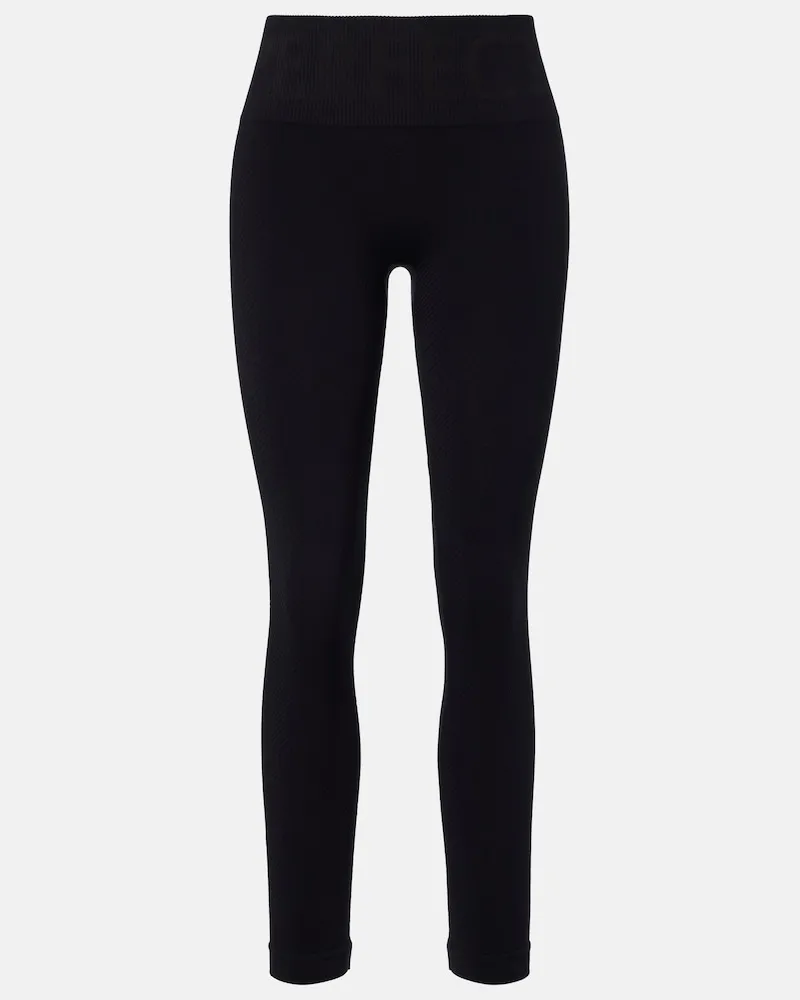 Perfect Moment Leggings Perfect aus Rippstrick Schwarz