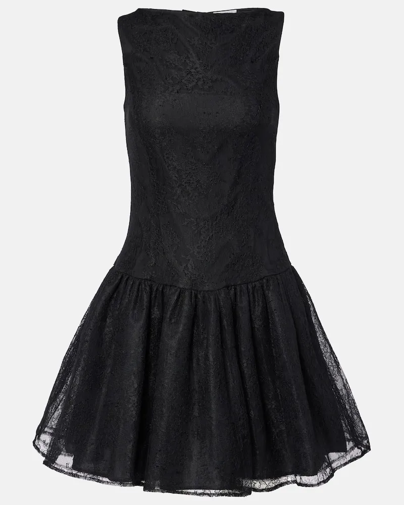 Nina Ricci Weste mit Spitze Schwarz