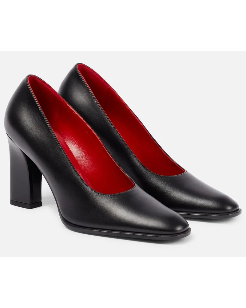 The Row Pumps aus Leder Schwarz