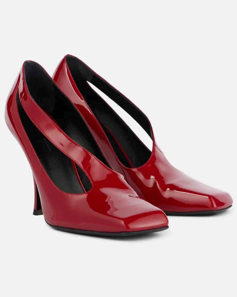 KHAITE Pumps Eva 100 aus Lackleder Rot