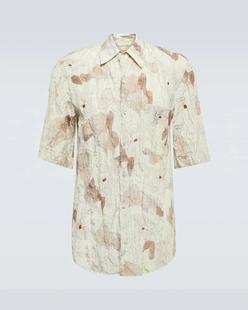 Christophe Lemaire Hemd aus einem Seidengemisch Beige