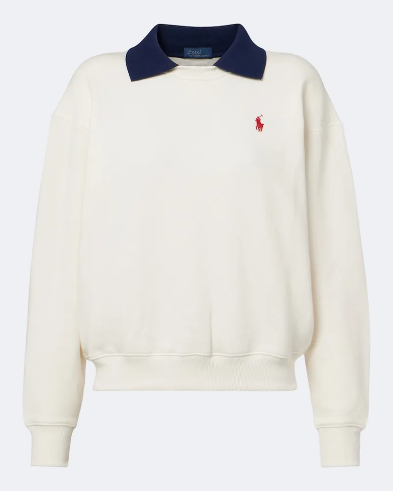 Ralph Lauren Polo-Sweatshirt aus Baumwoll-Jersey Weiß