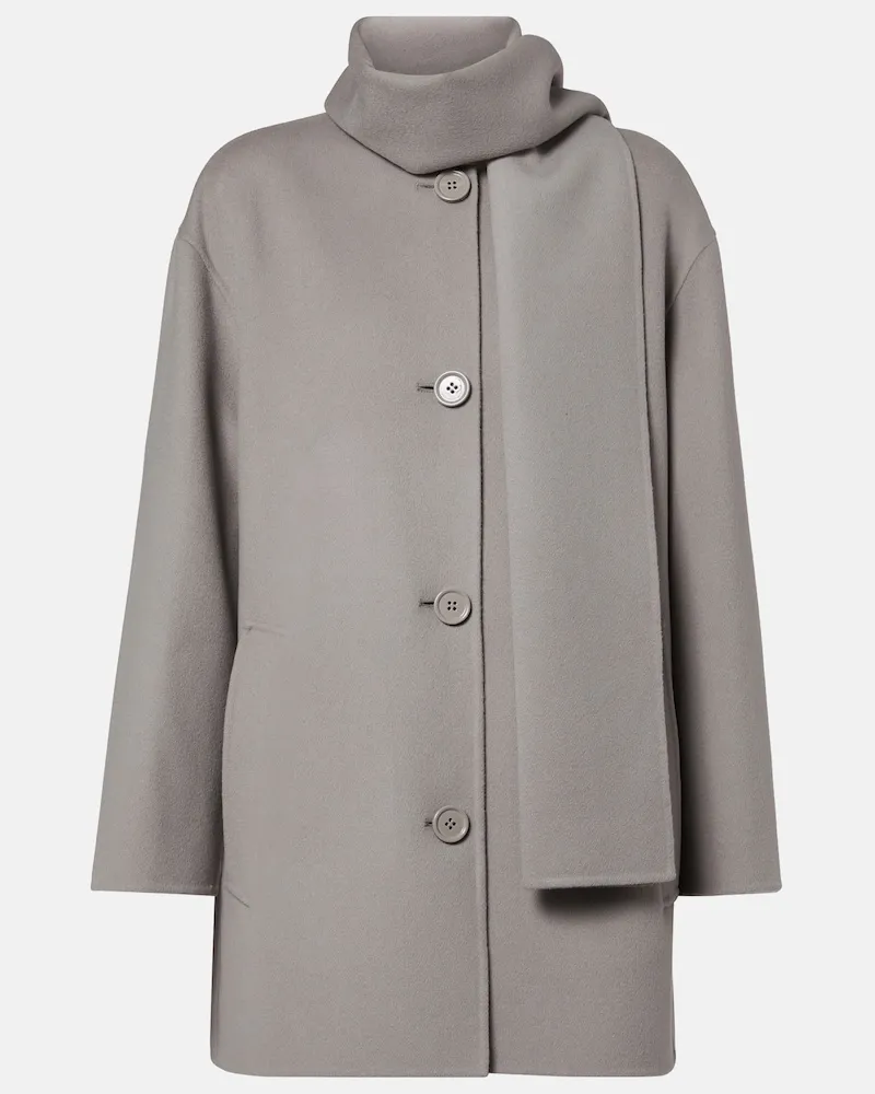 Max Mara Mantel aus Schurwolle Grau