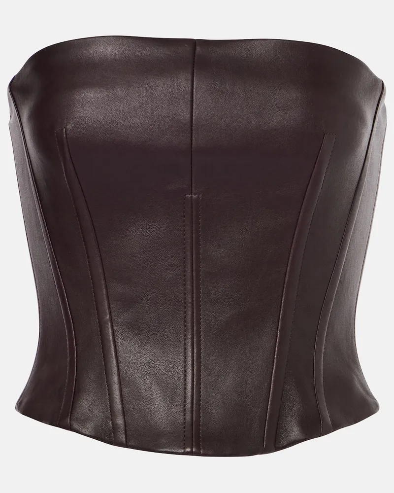 Stouls Top Rosalia aus Leder Rot