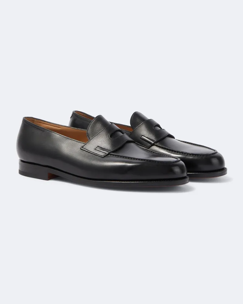 John Lobb Loafers Lopez aus Leder Schwarz