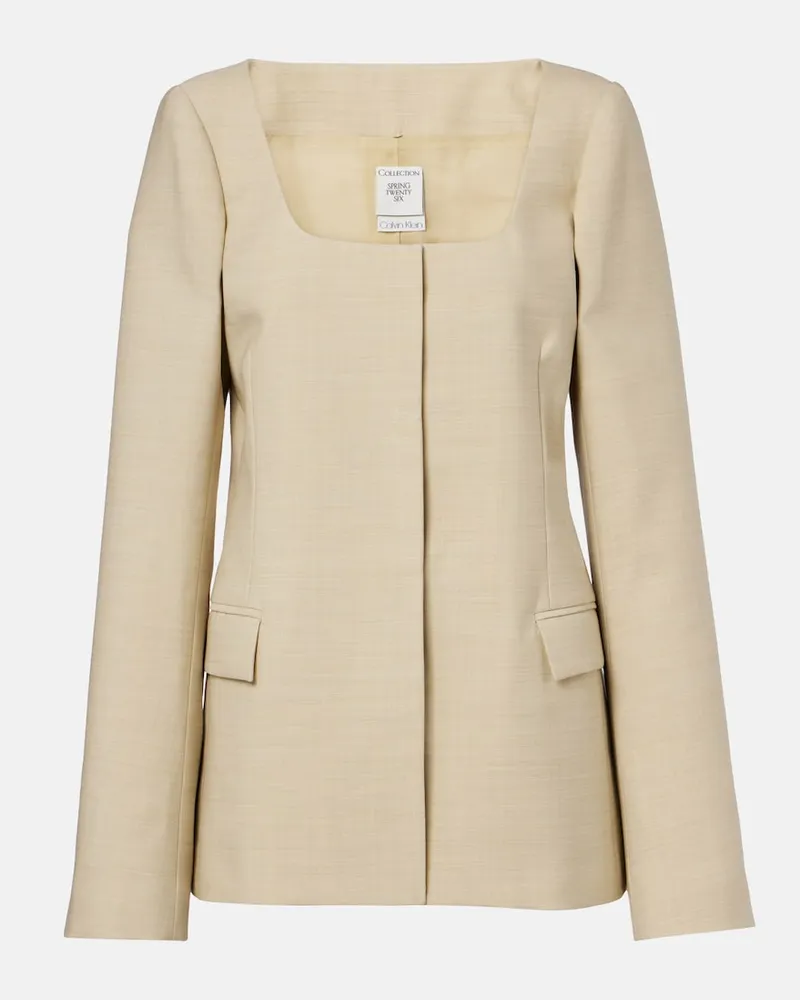 Calvin Klein Jacke Camille aus Wolle Beige
