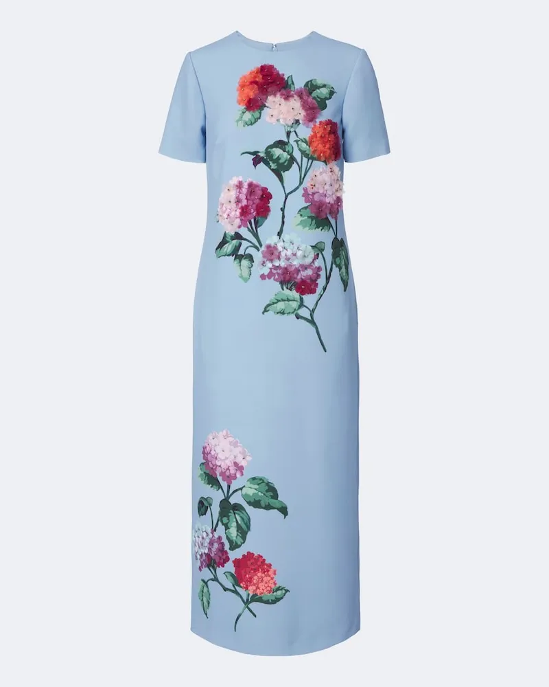 Carolina Herrera New York Verziertes Midikleid Multicolor