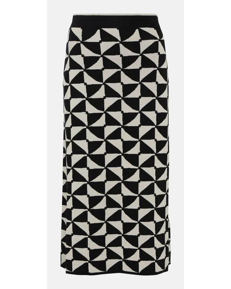 Max Mara Midirock Enza aus Wolle Grau