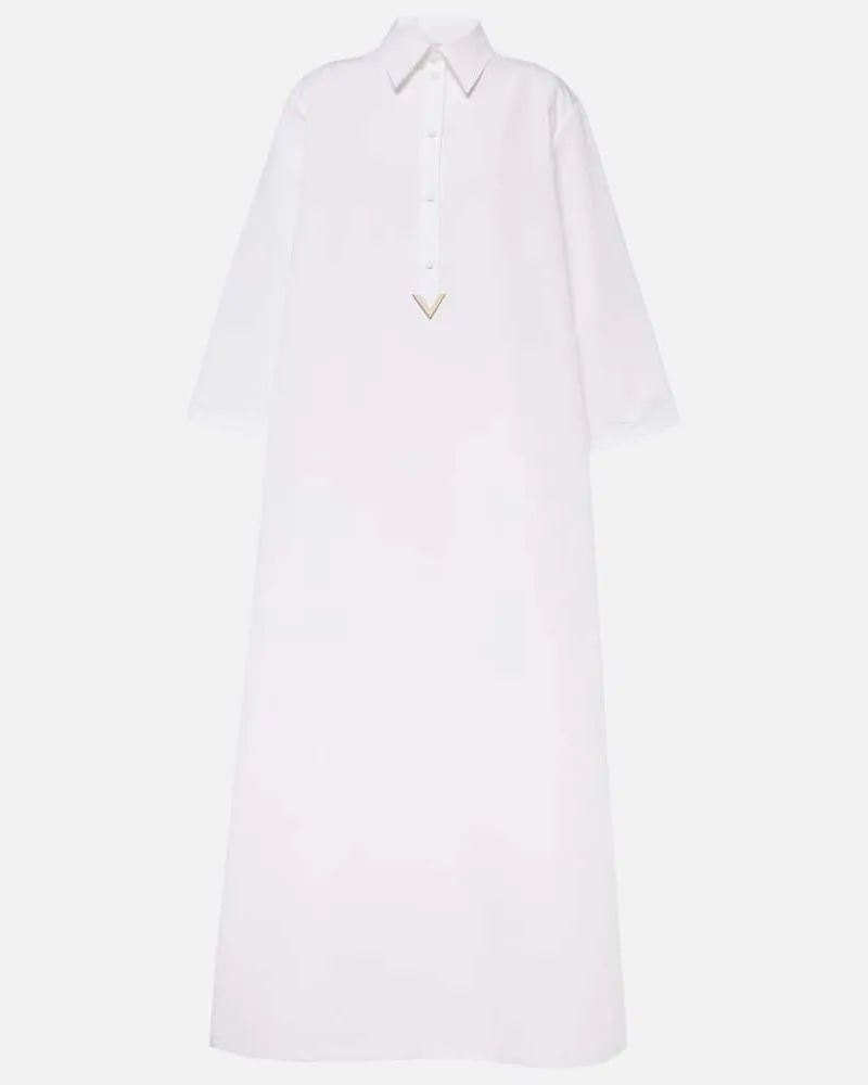 Valentino Garavani Kaftan VGold aus Baumwolle und Leinen Weiß