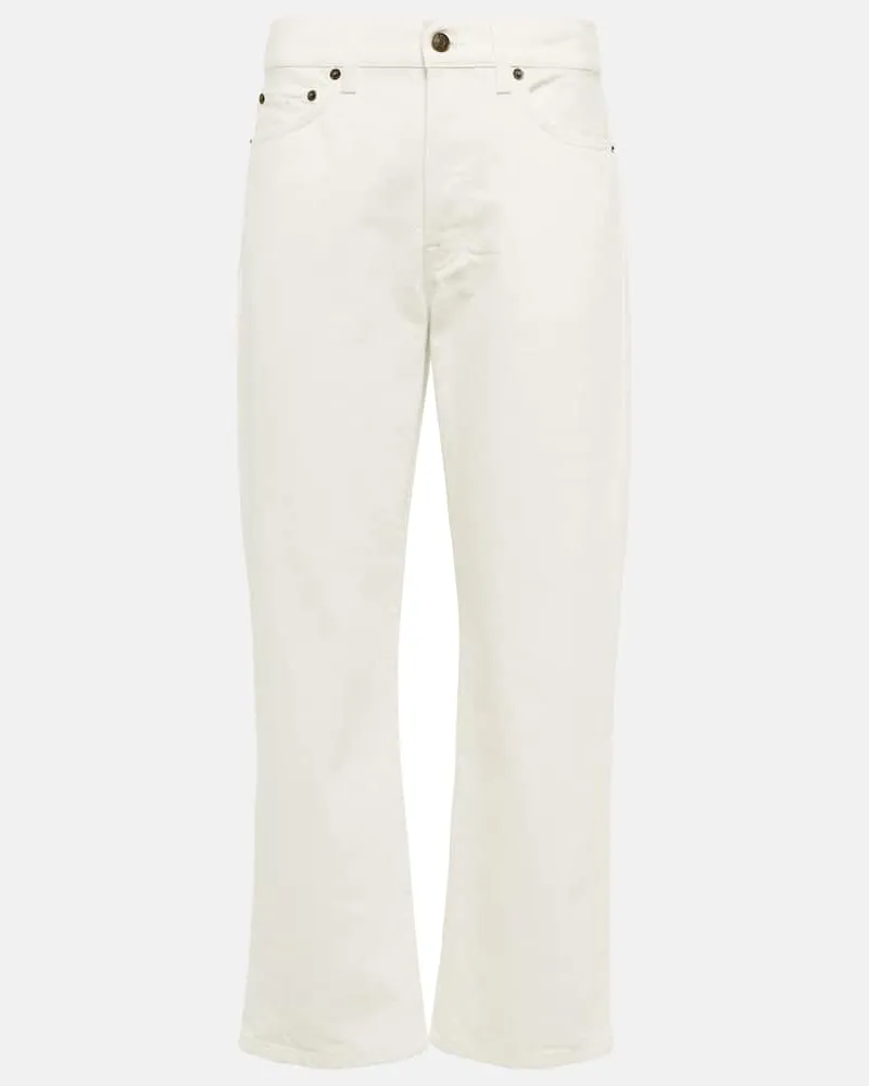 The Row Mid-Rise Straight Jeans Lesley Weiß