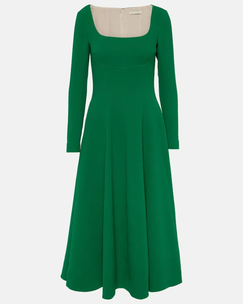 EMILIA WICKSTEAD Midikleid Kylee aus Crêpe Grün