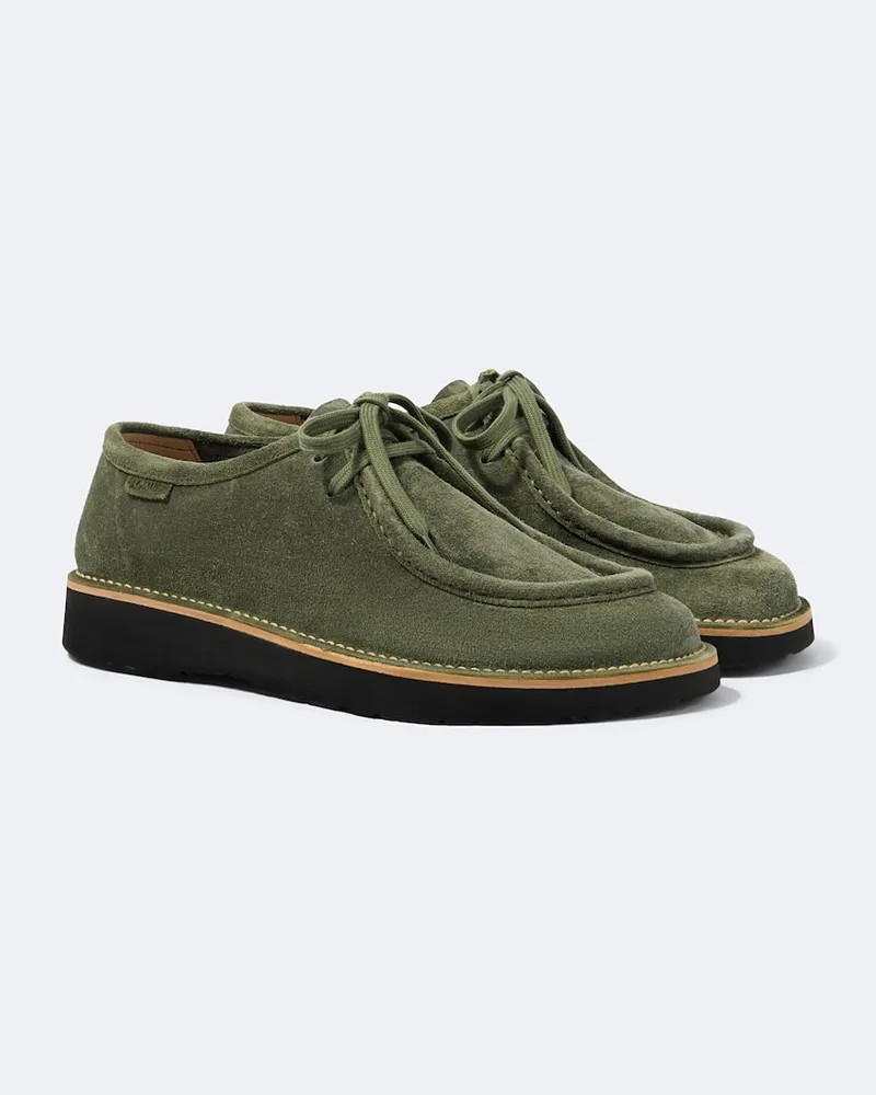Loewe Desert Boots Faro aus Veloursleder Grün