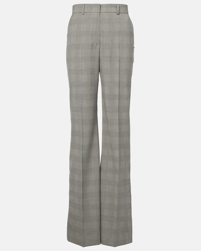 SPORTMAX Weite Hose aus einem Wollgemisch Multicolor