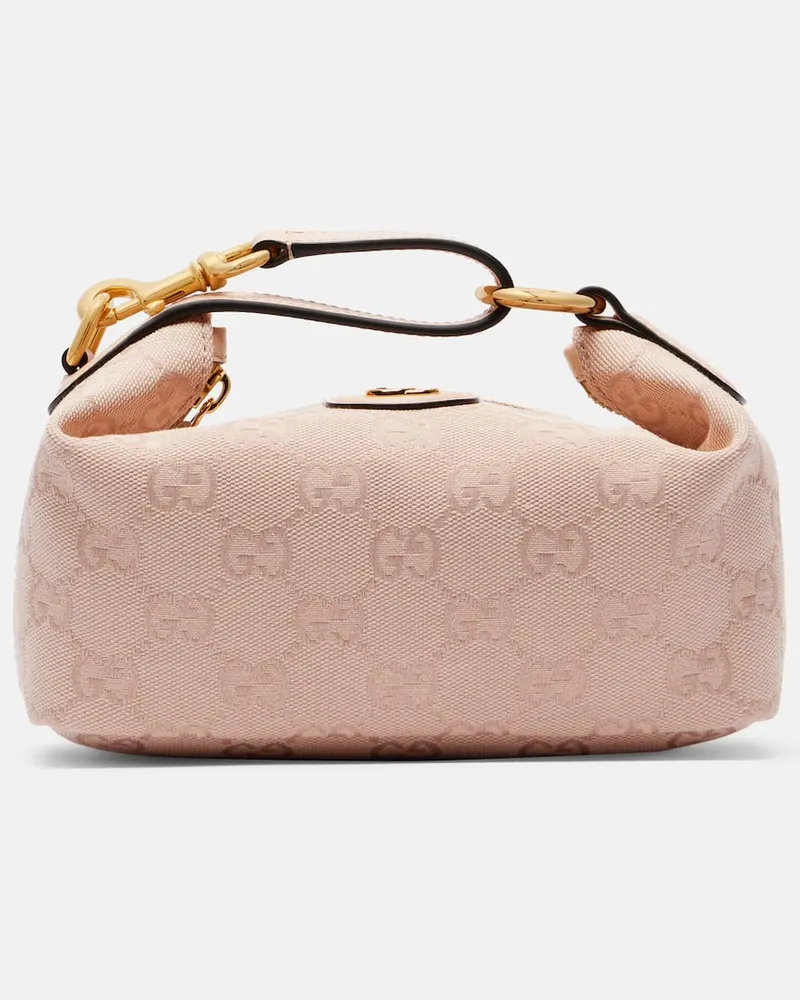 Gucci Henkeltasche Ophidia GG Mini aus Canvas Rosa