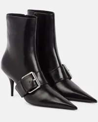 Balenciaga Ankle Boots Knife 80 aus Leder Schwarz