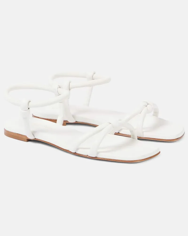 Gianvito Rossi Sandalen Juno aus Leder Weiß