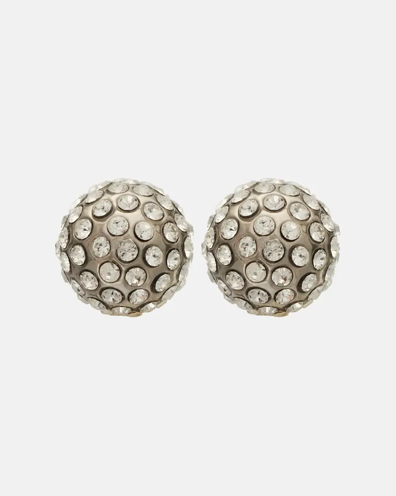 Acne Studios Ohrringe mit Kristallen Silber