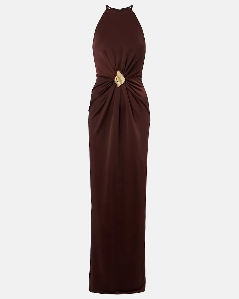 Rebecca Vallance Maxikleid Isla Braun